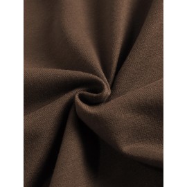 Women Solid V-Neck Knit Casual 3/4 Sleeve Blouse