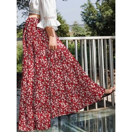 Bohemian High Waist Floral Print Loose Pants Bohemian High Waist Floral Print Loose Pants