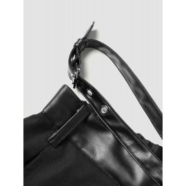 Solid Pocket Loose Cargo Pants