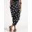 Daisy Floral Print Belt Harem Pants With Pocket