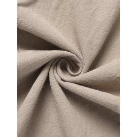 Women Solid Drawstring Waist Cotton Casual Straight Pants Women Solid Drawstring Waist Cotton Casual Straight Pants