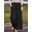Women Solid Color Cotton Casual Wide Leg Pants