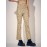 Check Print Tie Waist Hollow Bootcut Leg Pants