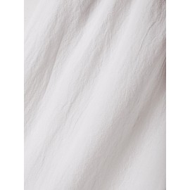 Women Solid Button Design Cotton Casual Cropped Pants Women Solid Button Design Cotton Casual Cropped Pants