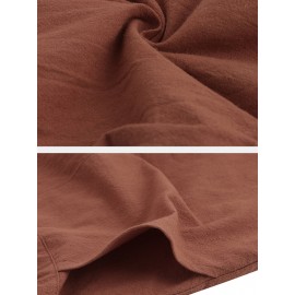 Waist Drawstring Pockets Straps Jumpsuit