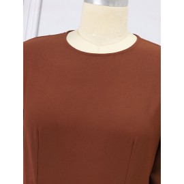 Women Solid Pleated Short Sleeve Wide Leg Jumpsuit Women Solid Pleated Short Sleeve Wide Leg Jumpsuit