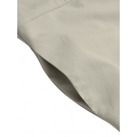 Women Solid Lapel Double Pocket Button Front Casual Jumpsuit Women Solid Lapel Double Pocket Button Front Casual Jumpsuit