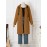 Casual Zip Front Pocket Long Sleeve Drawstring Coat