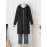 Casual Zip Front Pocket Long Sleeve Drawstring Coat