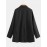 Women Vintage Solid Color Lapel Long Sleeve Button Pocket Blazer