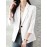 Solid Long Sleeve Lapel Blazer For Women