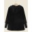 Solid Plush Long Sleeve Hooded Coat For Women