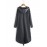 Women Zipper Long Sleeve Irregular Hem Hooded Coat