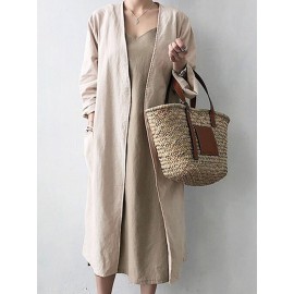 Solid Color Long Sleeve Cardigan Solid Color Long Sleeve Cardigan